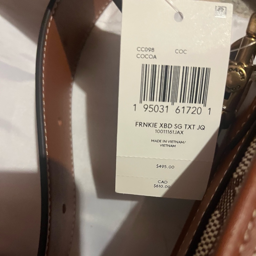 Coach Frankie crossbody signature textile jacquard. NWT - Picture 7 of 7